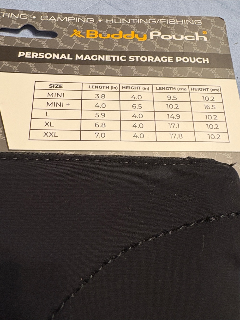 XL Magnetic Waist Pouch – Black - Picture 3 of 5